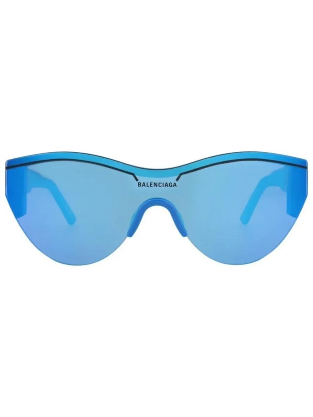 New Balenciaga Unisex Shield/Wrap Light Blue Light Blue Blue Fashion Designer Ey